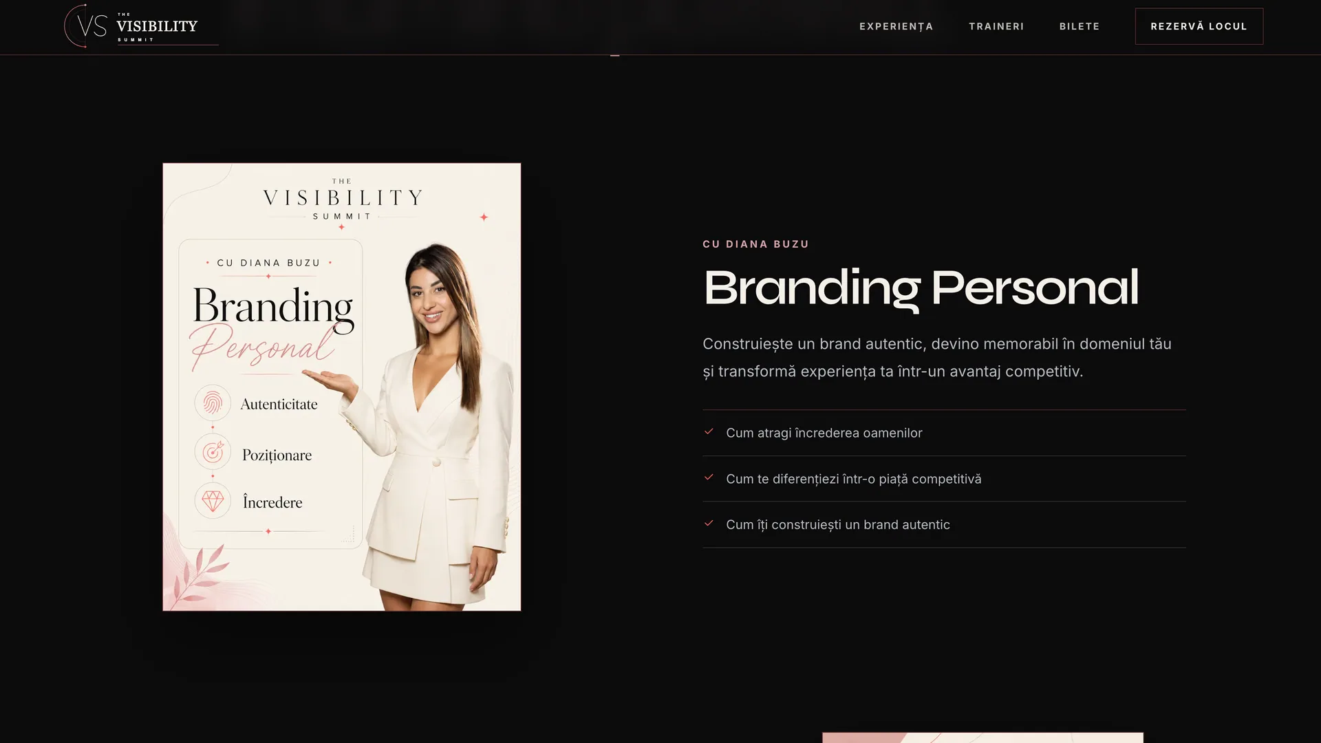 Prezentarea modulului de branding personal cu Diana Buzu